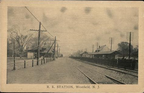 Railroad Station Westfield, NJ Postcard