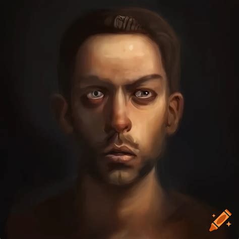 Semi-realistic portrait of a man named awad