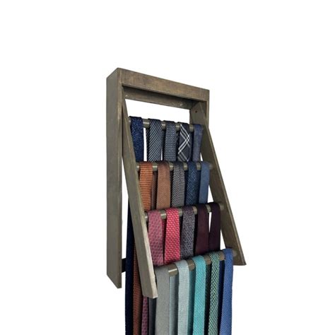 Tie Rack Wall Mounted Tie Rack tie Holder Portacravatte - Etsy