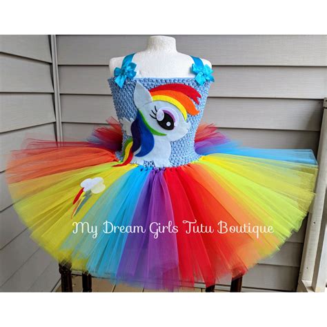 Rainbow Dash My little pony Halloween dress Rainbow Dash tutu | Etsy | Disfraz mi pequeño pony ...