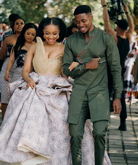 Clipkulture | Dineo Moeketsi and Solo Langa In Beautiful Wedding Outfits