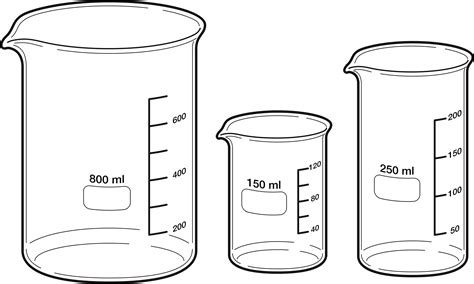 Beaker clipart 250 ml, Beaker 250 ml Transparent FREE for download on ...