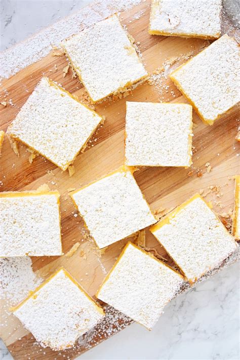 Lemon Squares with Shortbread Crust - Monday Sunday Kitchen