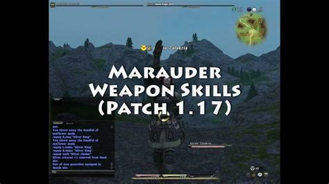 FFXIV - Marauder Weapon Skills (Patch 1.17) - YouTube