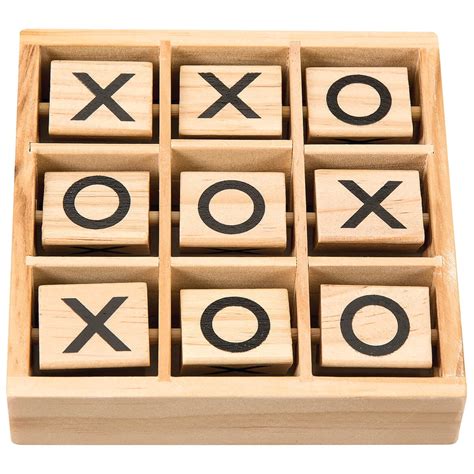 Wooden Tic Tac Toe Game - Walmart.com