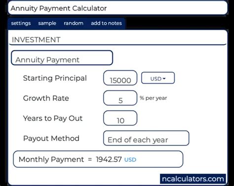 Annuity interest rate calculator - GregorAusten