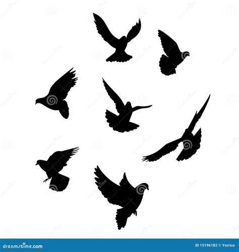 Dove Silhouette Stock Illustrations – 30,842 Dove Silhouette Stock ...