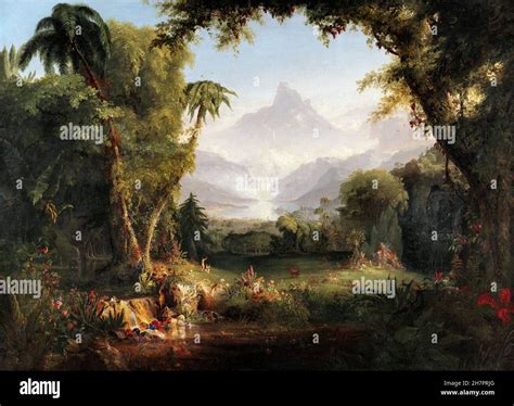 Thomas cole garden of eden hi-res stock photography and images - Alamy