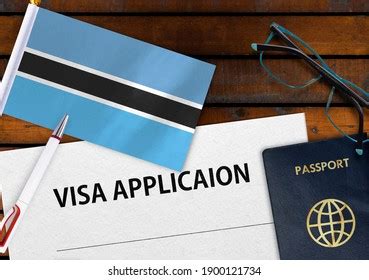 Flag Botswana Visa Application Form Passport Stock Photo 1900121734 | Shutterstock