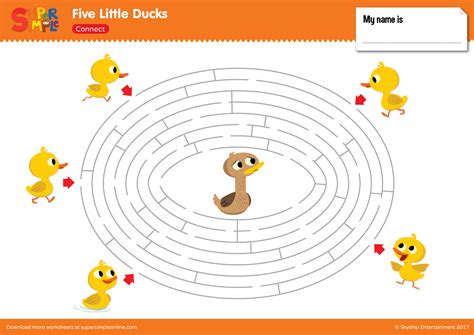 Five Little Ducks - Maze - Super Simple