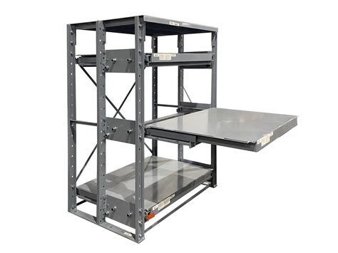 62"h. x 36"w. x 36"d. Roll Out Shelf Racks w/ 3 Roll Out Shelves - Warehouse Rack and Shelf