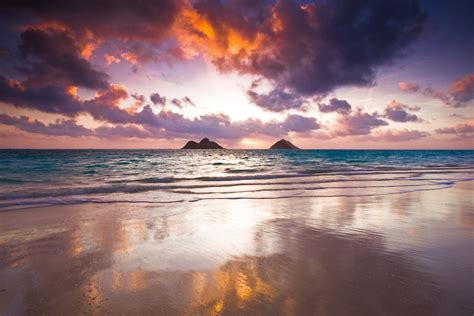 Lanikai Eruption | Sunrise at Lanikai beach, Oahu | Tim Jordan | Flickr