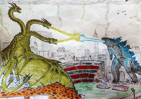 The final battle of history Godzilla Vs Ghidorah by ...