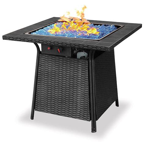 Blue Rhino Endless Summer Outdoor Patio Propane Gas Blue Glass Fire Pit | eBay