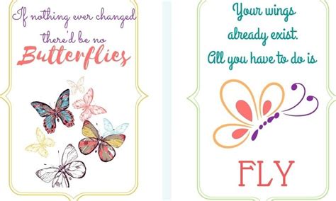 Free Printable Butterfly Note Cards | Making Life Blissful