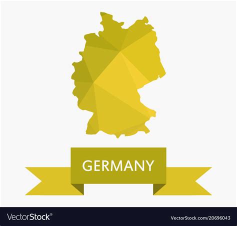 Germany map Royalty Free Vector Image - VectorStock