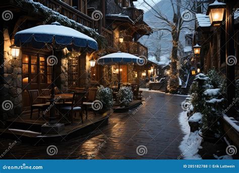 Winter Wonderland at Night Visualized on a Professional Stockphoto ...