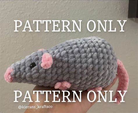 Crochet Rat Pattern - Etsy