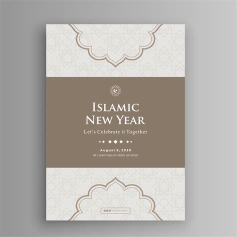 Flat islamic new year poster 3012526 Vector Art at Vecteezy