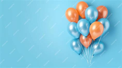 Premium Photo | Colorful balloons with birthday party background