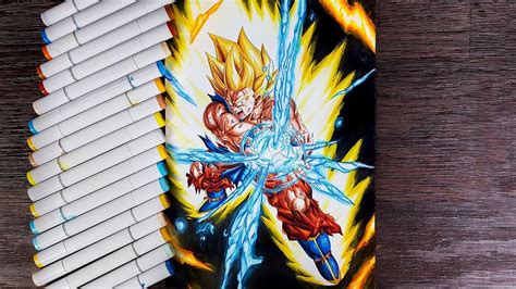 Kid Goku Kamehameha Drawing