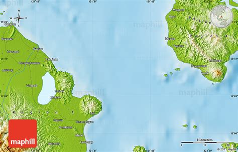 Physical Map of Calapan