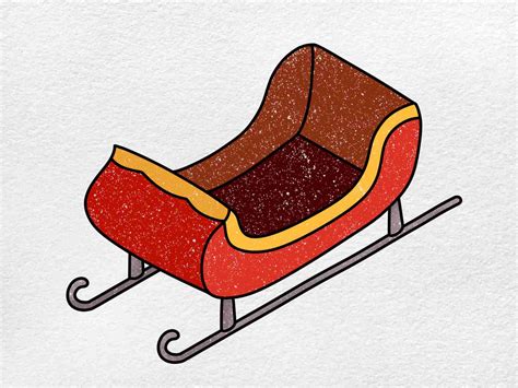 How to Draw Santa's Sleigh - HelloArtsy