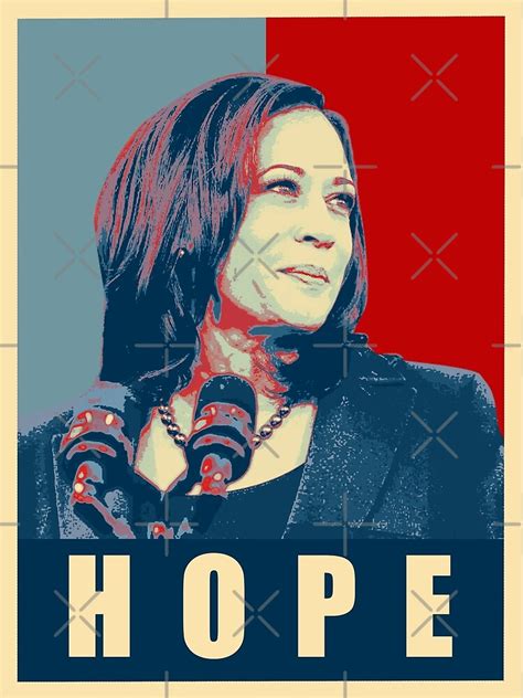 "kamala harris hope poster" Photographic Print by MrHappyman00 | Redbubble