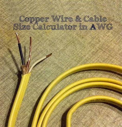 Wire and Cable Size in AWG Calculator for 1 and 3-Phase Load