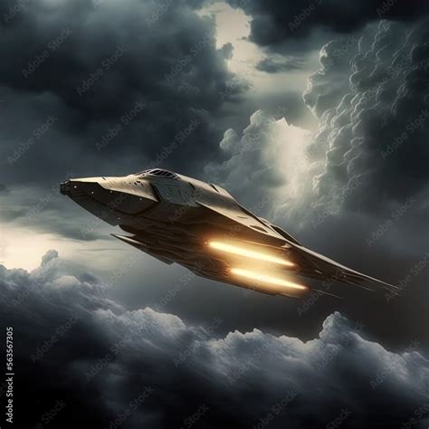 Advanced stealth fighter aircraft. Stock Illustration | Adobe Stock