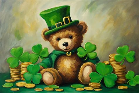 Cute St. Patrick Day Teddy Bear Free Stock Photo - Public Domain Pictures