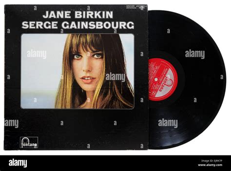 Jane Birkin and Serge Gainsbourg album Je t'aime Stock Photo - Alamy