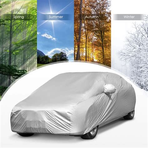 Waterproof Car Covers Outdoor Sun Protection Cover For Car Reflector ...