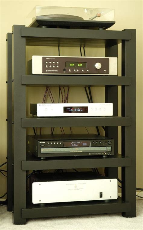 High-End Audio Furniture - The Standard Rack — Timbernation LLC | Audio rack, Stereo, Audio room