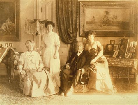 Clark Family, Sir William Mortimer Clark, Lady Clark and their two daughters in the drawing room ...