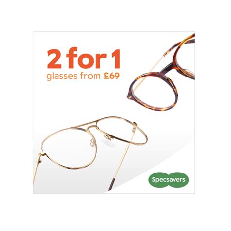 2 for 1 glasses from £69 at Specsavers | Kingfisher Shopping Centre