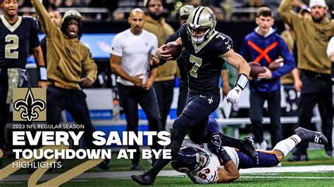 Watch Every Saints Touchdown at Bye Week | 2023 NFL Highlights