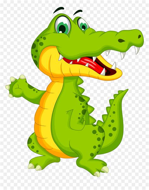 Crocodile Alligator Cartoon Illustration Clipart , - Cartoon Crocodile, HD Png Download - vhv