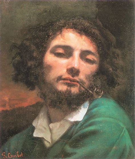 Self-Portrait (The Man with a Pipe), 1848 - 1849 - Gustave Courbet ...