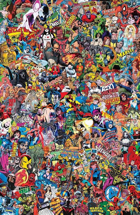 Buy Posters and Wall Art - MARVEL COMICS #1000 COLLAGE BY GARCIN POSTER ...