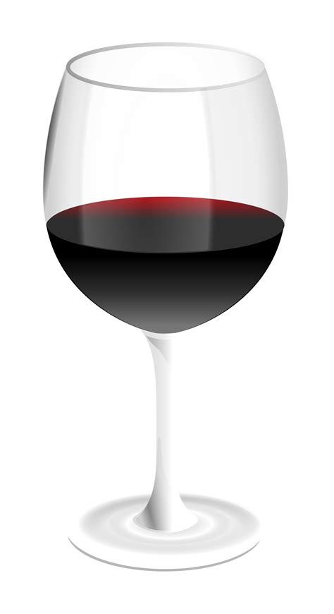 Clipart - red wine glass