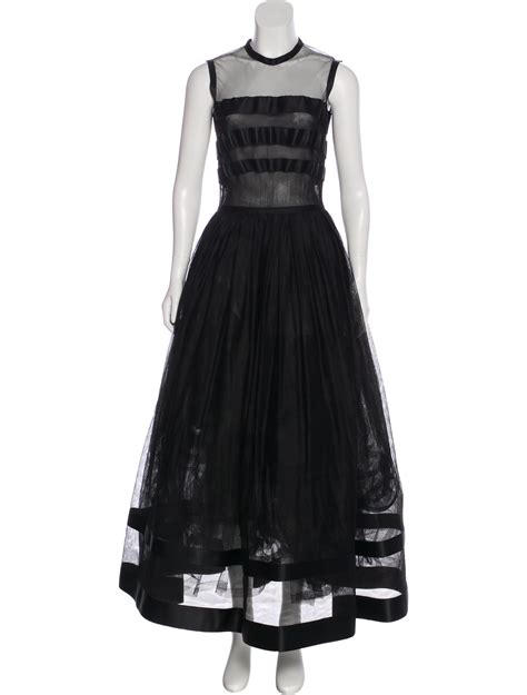 Chanel Vintage A-Line Sheer Dress - Black Dresses, Clothing - CHA405326 | The RealReal