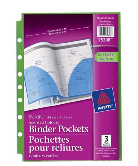 Avery Binder Pockets | Walmart Canada