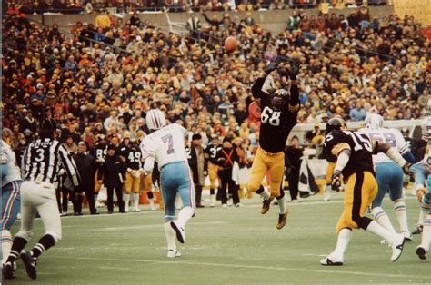 Dan Pastorini fires into the Steelers defense during the 1979 AFC Title game. From "The Super ...