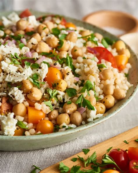 This Israeli Couscous Salad Is a Mediterranean Diet Dream | Recipe | Couscous salad, Israeli ...