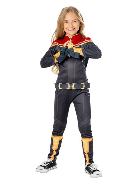 Captain Marvel Deluxe Costume for Kids - Marvel The Marvels | Costume ...