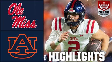 Ole Miss Rebels vs. Auburn Tigers | Full Game Highlights - YouTube