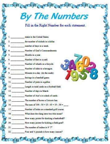 This fill in the blanks game is a great party starter, for any age group.