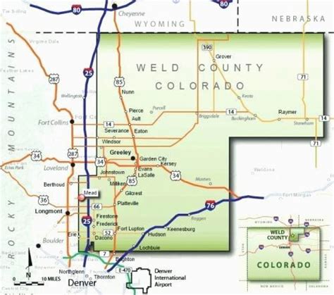 Printable Map Of Weld County Colorado