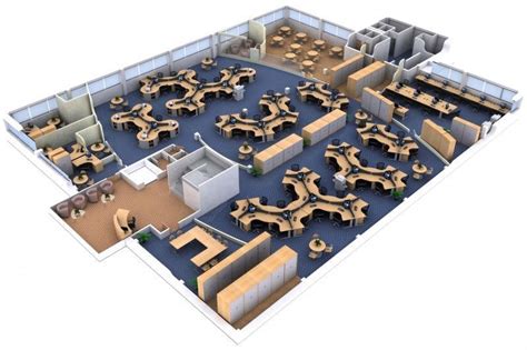 Image result for commercial open floor design (With images) | Office floor plan, Office layout ...